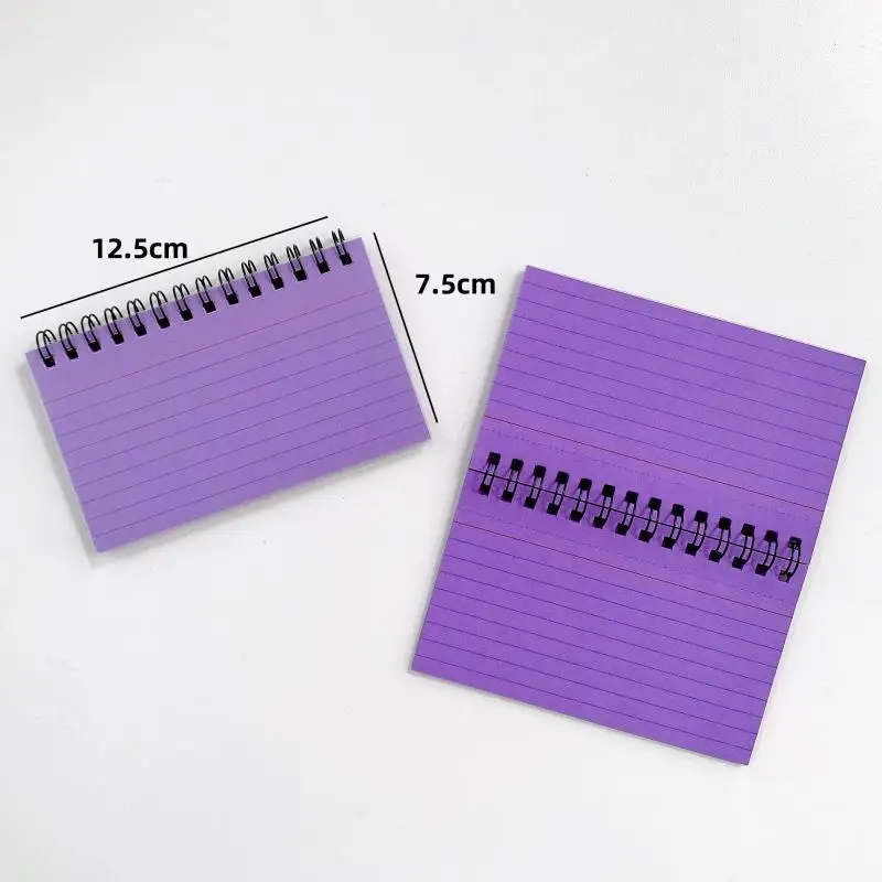 50 Sheets Colour Tearable Mini Note Book Portable Line Notebook Memo Pad Office Supplies Student Stationery