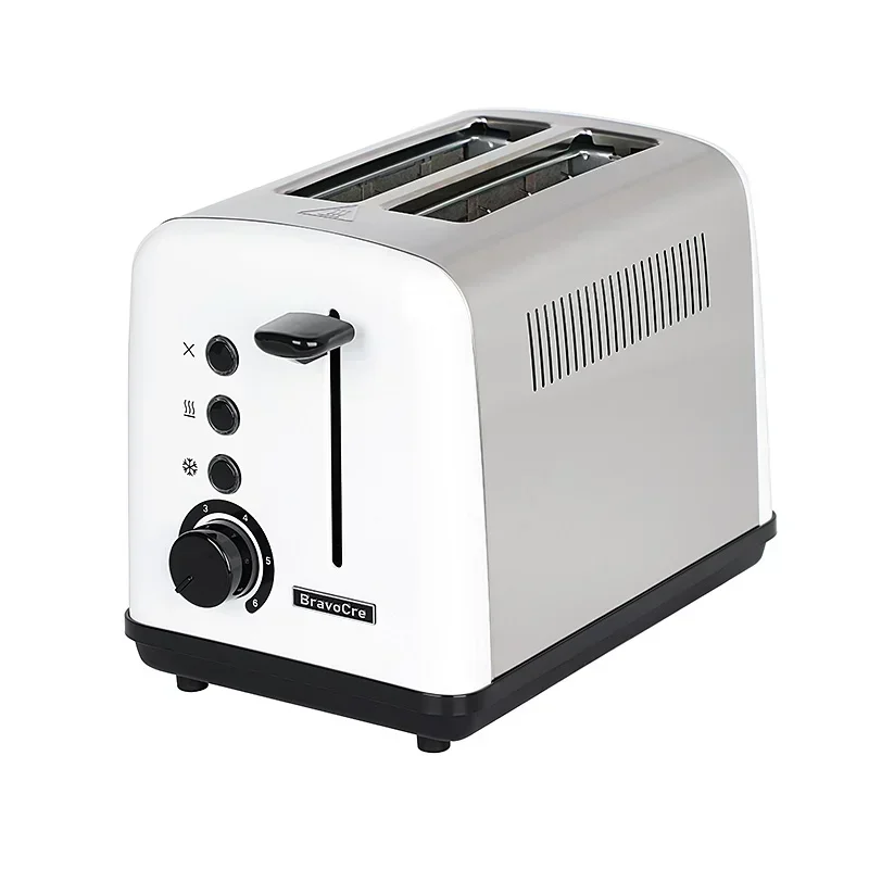 New Automatic Home Toaster for Breakfast, Small Double Sided Baking with Wide Card Slot, Kitchen Toaster