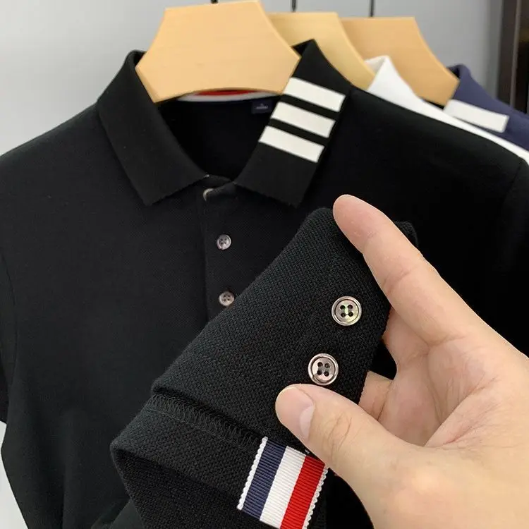 

Men's lapel polo shirt top men's high-end t-shirt