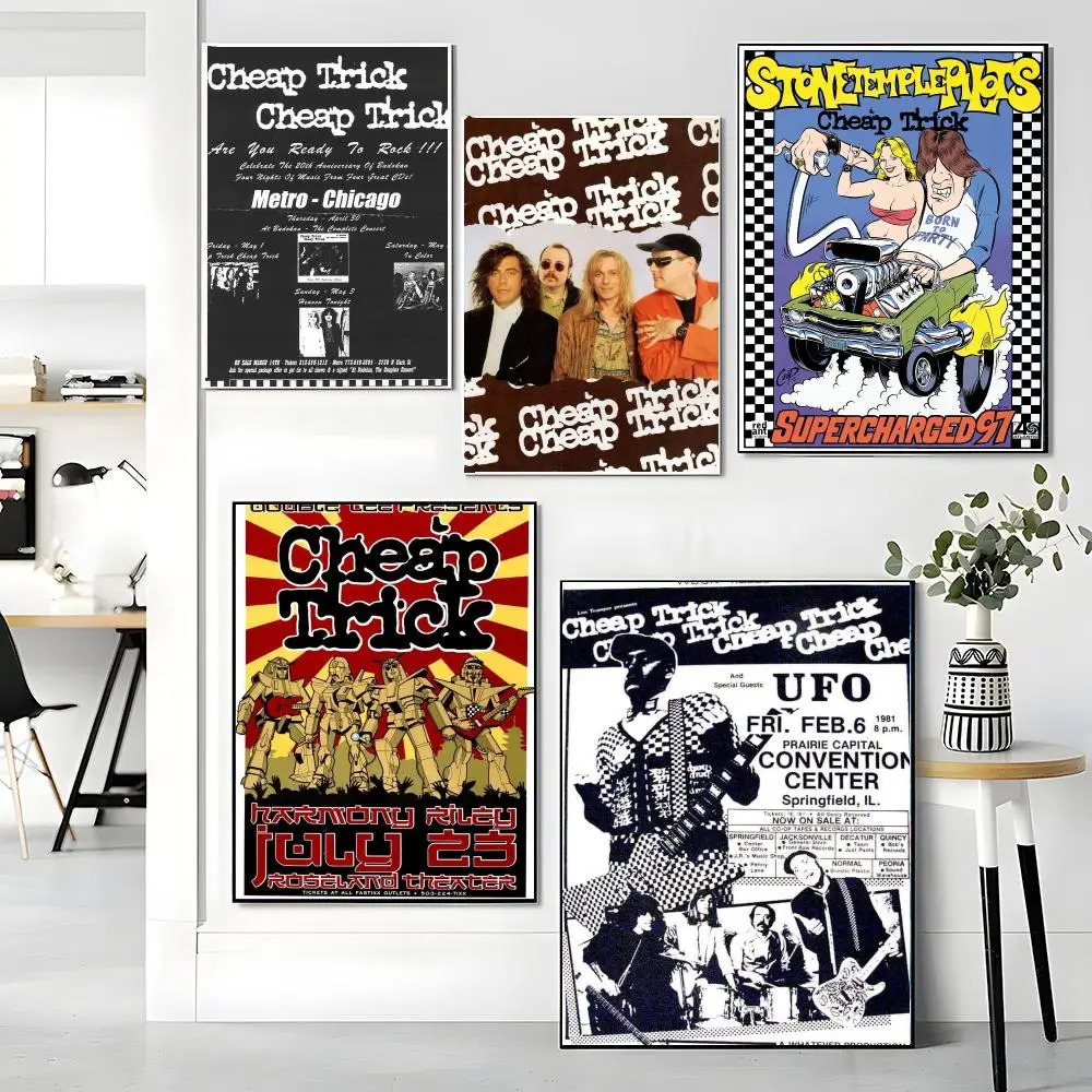 band C-Cheap Trick-K Painting Calligraphy Artwork for Living Room Bedroom Office Home Decor