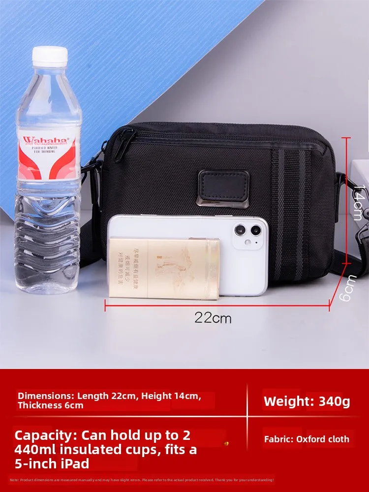 New Oxford Cloth Men's Crossbody Bag Large Capacity Canvas Lightweight Travel Shoulder Bag Street Trend Commuting Bag for Youth