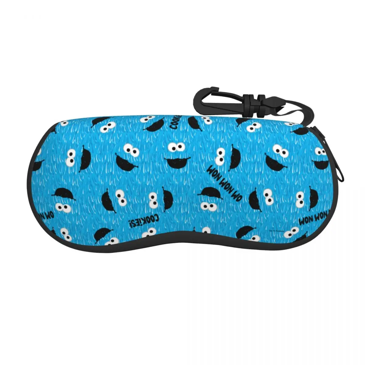 Cookies Monsters Fur Glasses Case Men Women Convenient Glasses Storage Box Office Eye Contacts Case