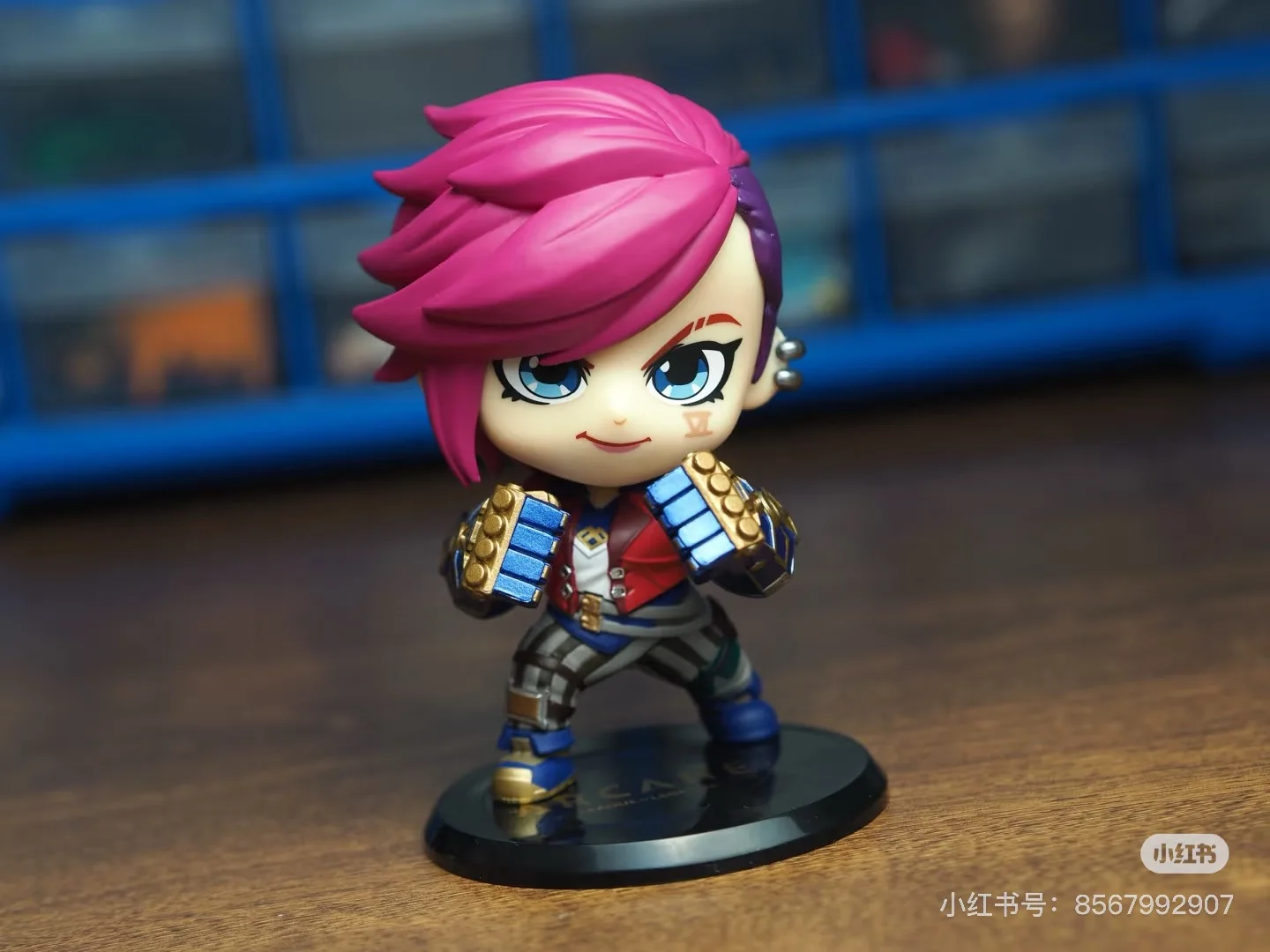 Hottoys Cosbaby Arcane:League of Legends Anime Figure Jinx Vi Action Figures Children Toys 10cm LOL Decoration S14 Birthday Gift