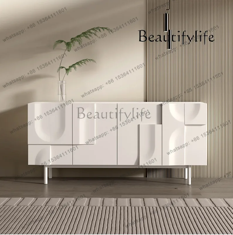 

Nordic modern simple light luxury dining side storage porch cabinet shoe cabinet home partition decoration cabinet