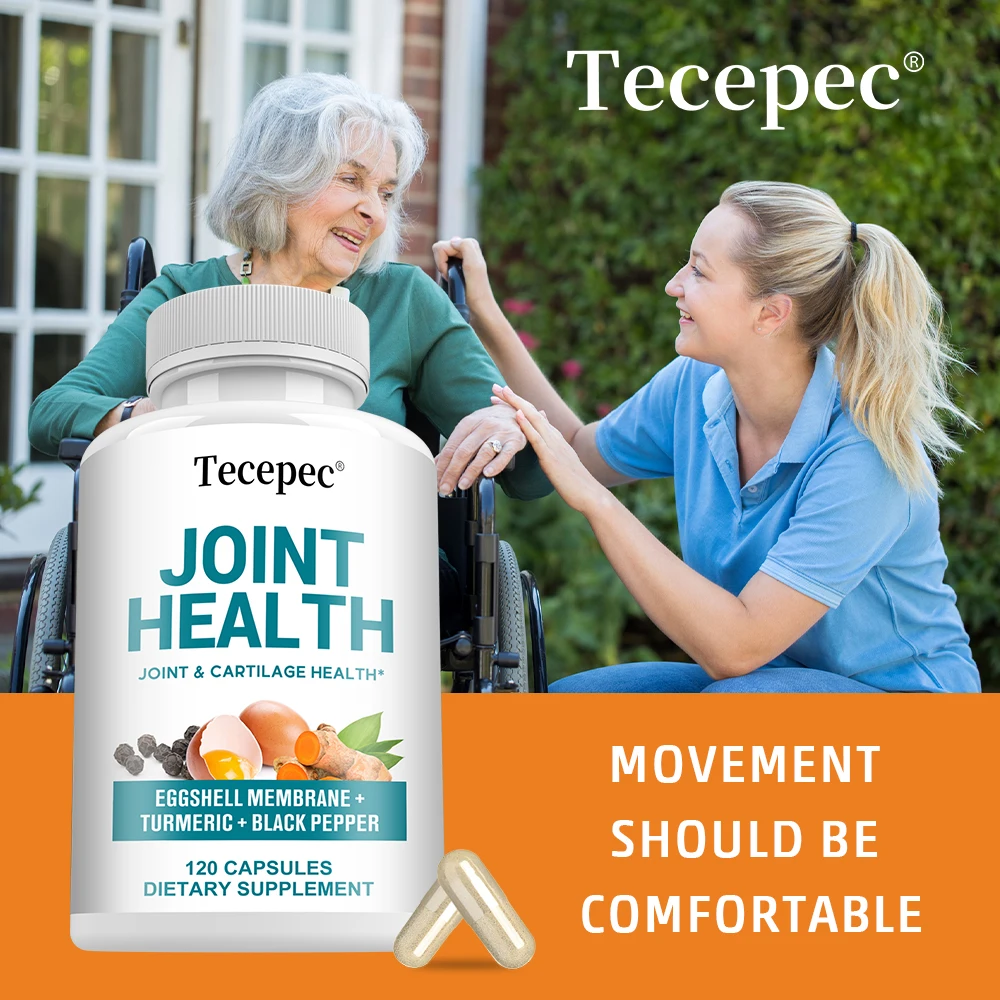 Joint Health Supplement, Contains Eggshell Membrane, Turmeric, Black Pepper, Promote Joint, Cartilage and Bone Health, Non-GMO