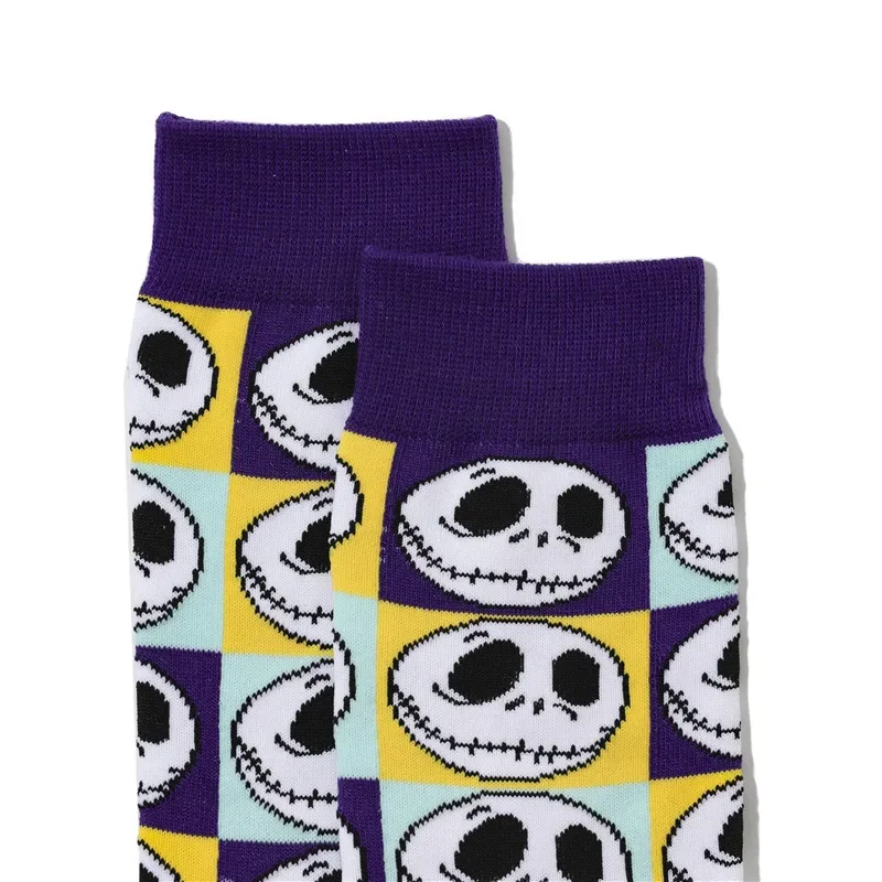 Disney Nightmare Before Christmas Cotton Sock Jack Sally Cartoon Anime Figure Ins Stocking Men Women Adult Winter Warmth Neutral