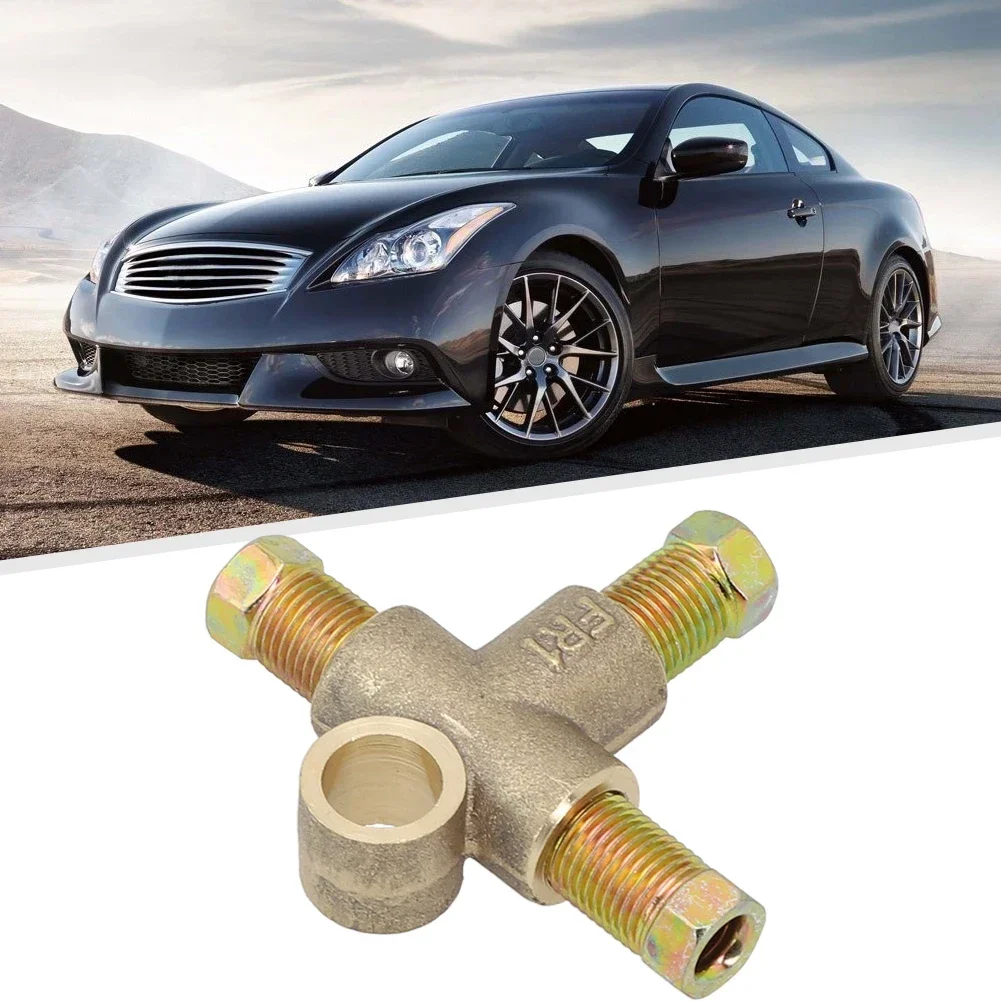 

Kits Brake Pipe Fittings Equipment Long Union Parts Tee With 3 Male Nuts 3/8" Accessories Brand New High Quality