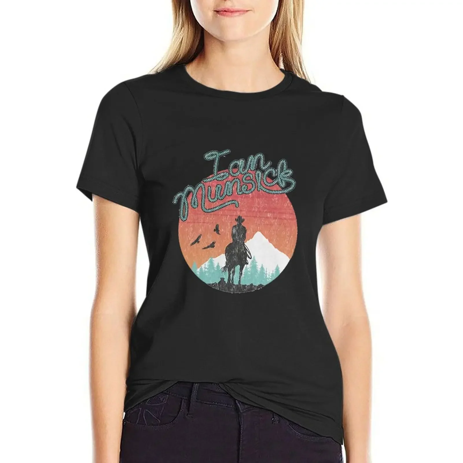 

Ian munsick m erch Sunset Rides Gift For Fans, For Men and Women, Gift Mother Day, Father Da T-Shirt blacks Woman clothes