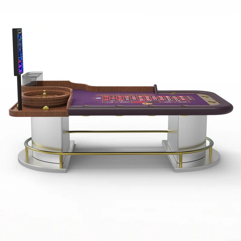 Customized Stainless Steel High Quality Gambling Casino Deluxe 0 00 Real Luxury Professional Roulette Wheel Game Table for Sale