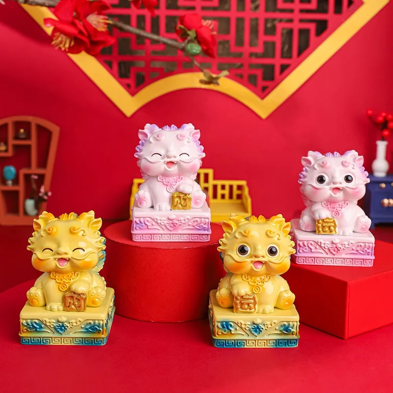 Pixiu Jade Siegel Ornament niedlicher Cartoon Pixiu kreative Guochao Desktop-Dekoration Buchhandlung beliebtes Handkonto