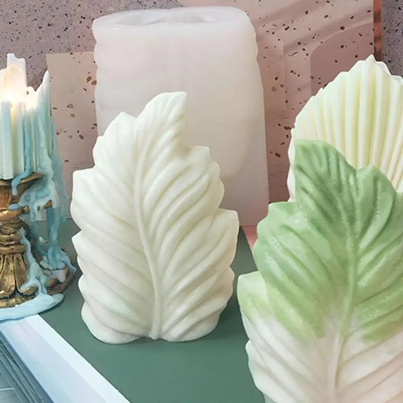 

Leaf Fondant Mold Large 3D Coral Leaf Silicone Baking Cake Chocolate Candle Ice Cream Mold Fondant Scented Candles Home Decor