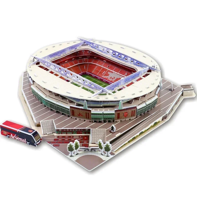 [Lustig] 105 Teile/satz The Red Devils Old Trafford Club RU Wettbewerb Fußball Spiel Stadien Gebäude Modell Spielzeug Geschenk Original Box