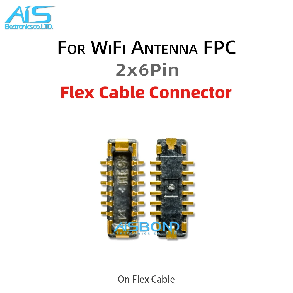 10Pcs/Lot 2*6Pin 12Pin FPC On WiFi Antenna Flex Cable Connector For Samsung Galaxy S21 S20 S22 Ultra S21Ultra S22Ultra S20Ultra