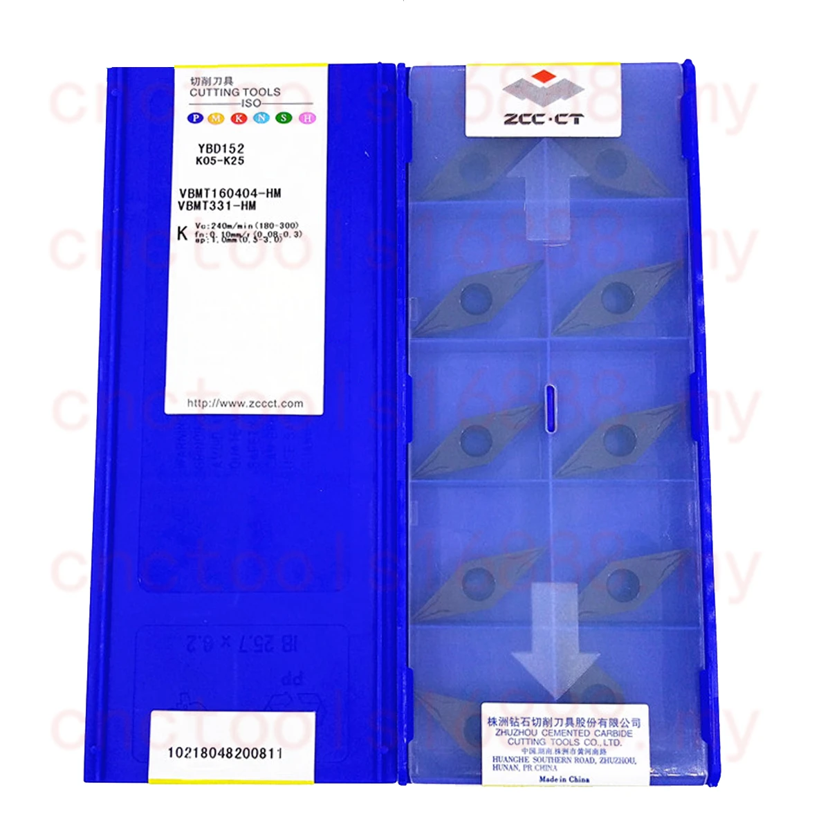 ZCC.CT VBMT110202 VBMT110204 VBMT160404 VBMT160408 VBMT160412 YB9320 YBD152 YBG202 YBC152 YBD152 Carbide Insert VBMT Inserts