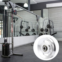 Aluminum Alloy Pulley Cable Machine Attachment Lightweight Gym Equipment Parts Desk Winch Rope System U Groove Smooth Fitness