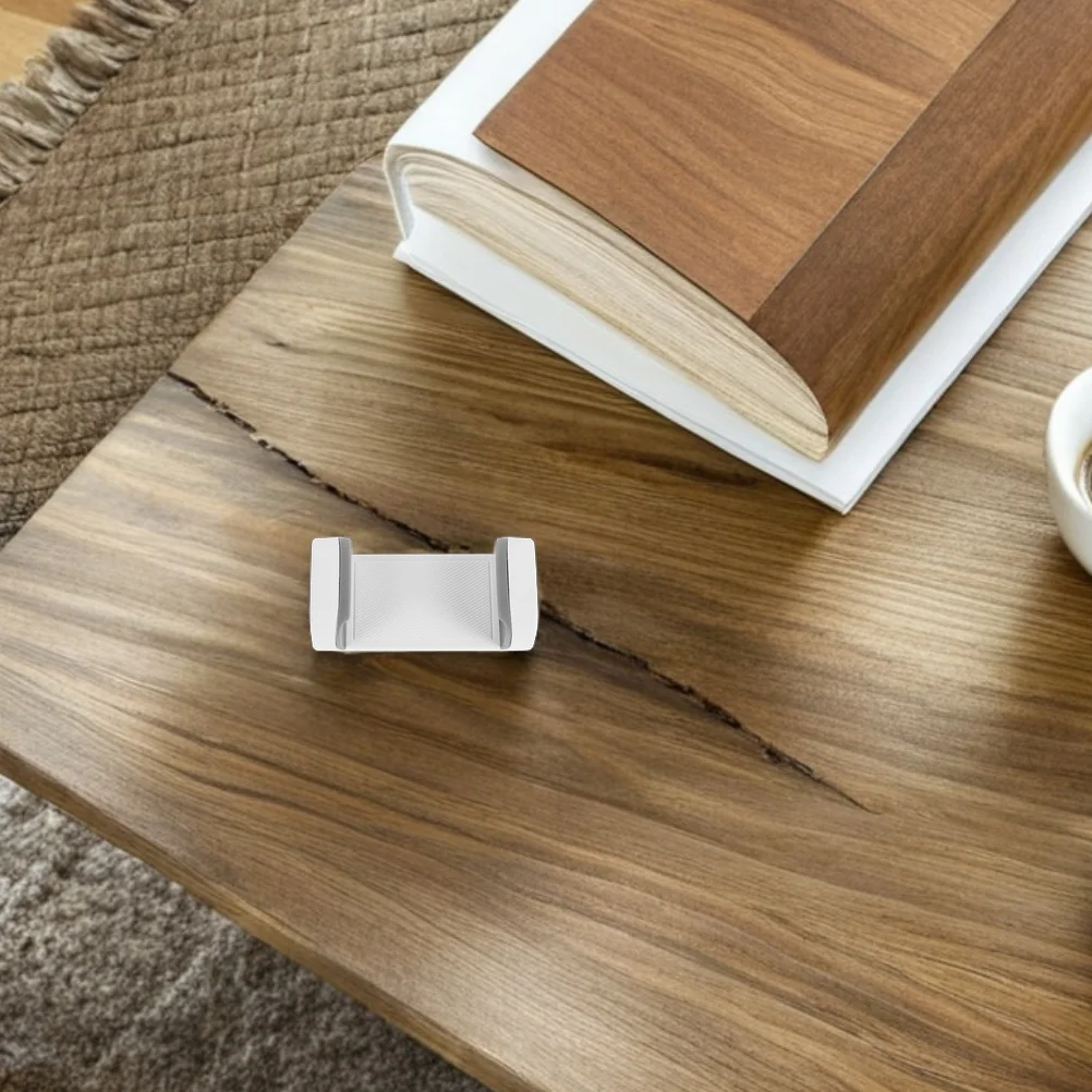 2 Pcs Mobile Phone Holder Cell Accessories White Plastic Tripod Clip Attachment