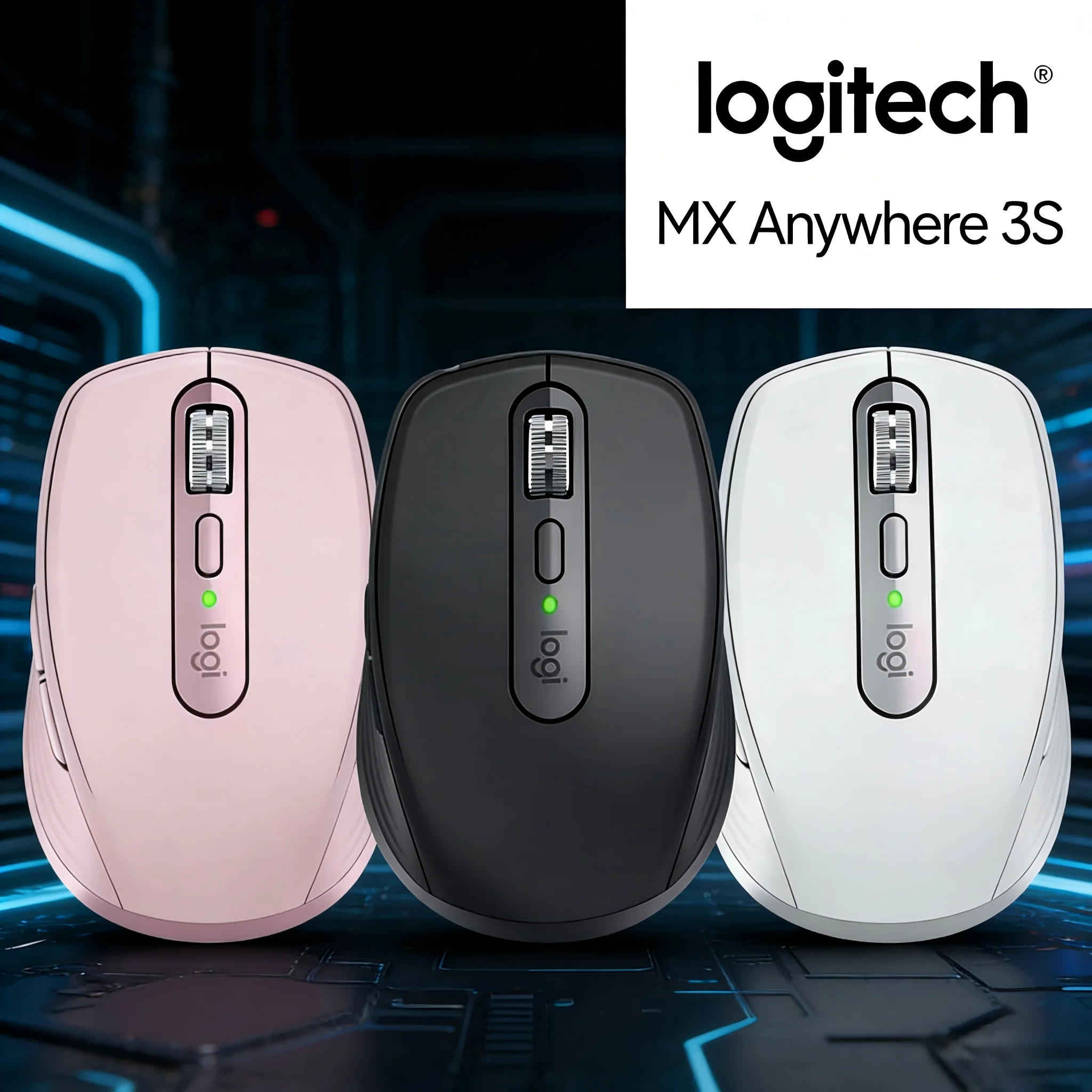

MX Anywhere 3S, Tiny Lightweight Bluetooth Mouse with Long Battery for Business