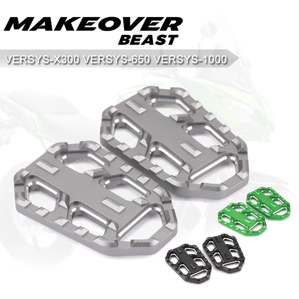 Fit For Kawasaki VERSYS x 300 Versys650 Versys 1000 Z650 Z900 Z900RS Z1000 Motorcycle wide Footrest Aluminum alloy Footpeg