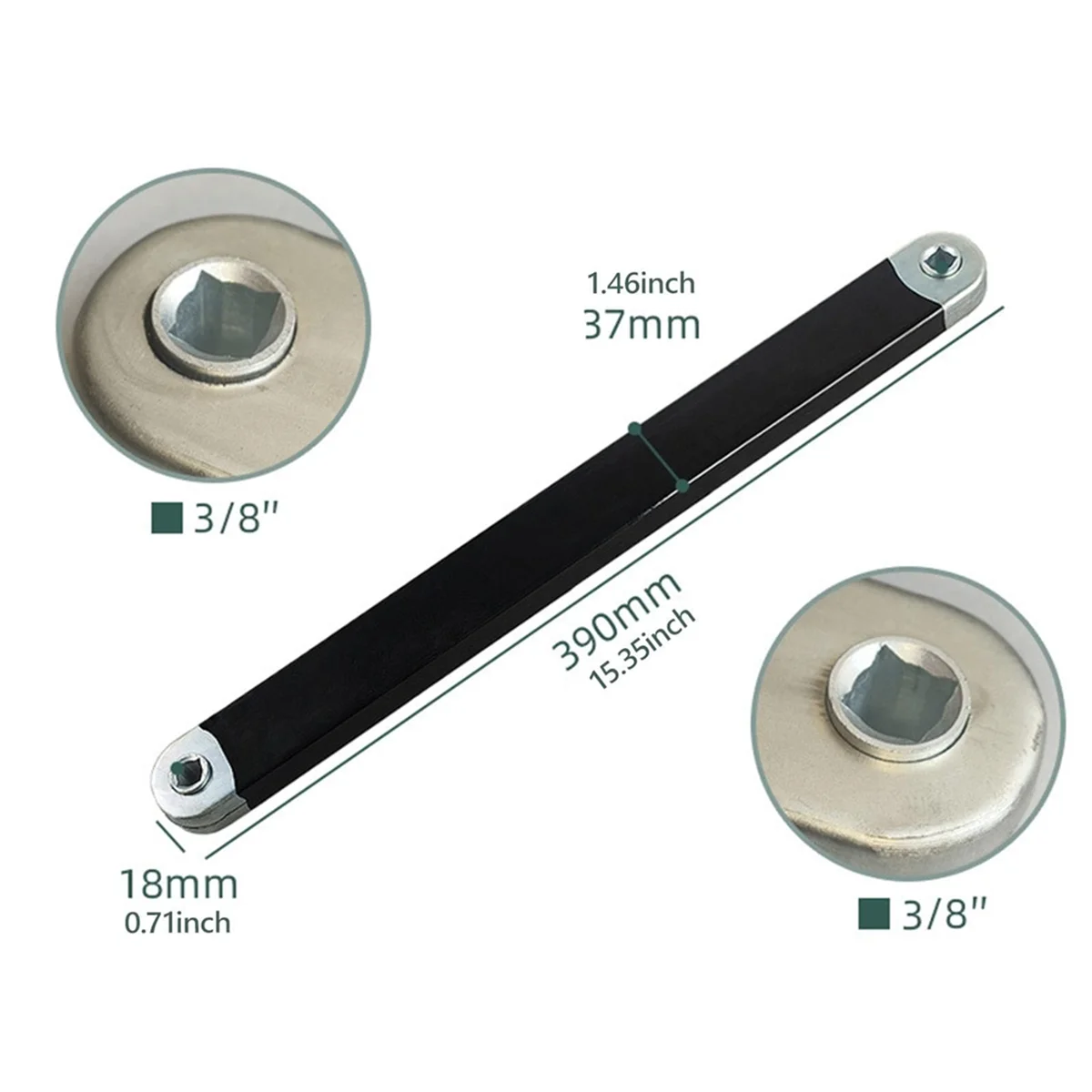 

New Impact Ready Offset Extension Wrench Set, Ratchet Extension Bar, Wrench for Tight Spaces with Universal Adapters