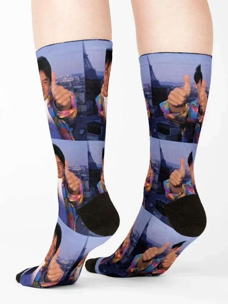 Jackie Chan Socks retro compression aesthetic kawaii Men Socks Luxury Brand Women's