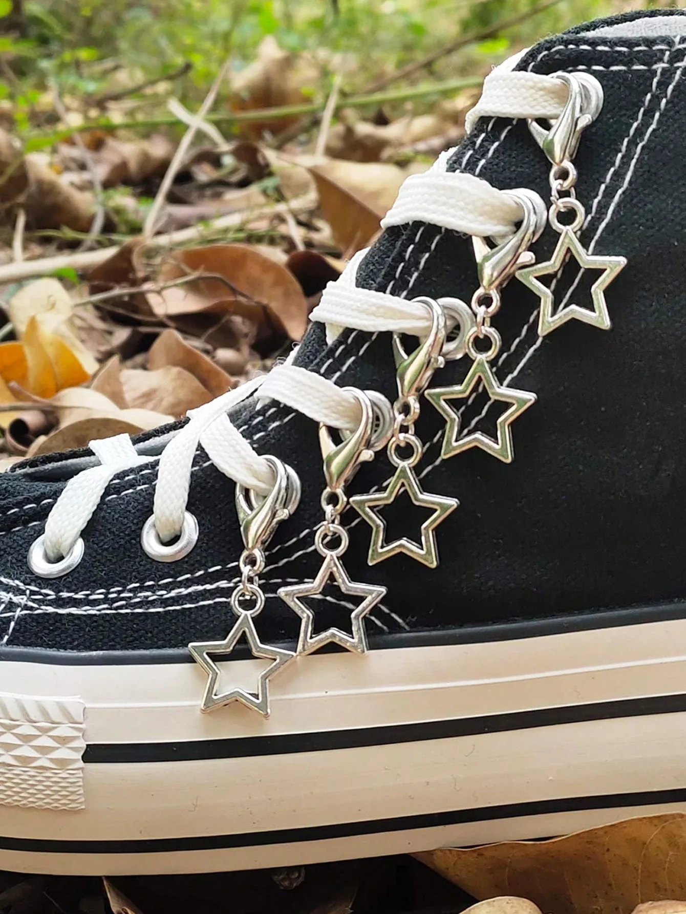 

ROMWE, 5 шт., винтажные украшения для обуви в форме звезды, осенние аксессуары для обуви для весны, лета, пляжа или повседневной носки, для женской и мужской обуви