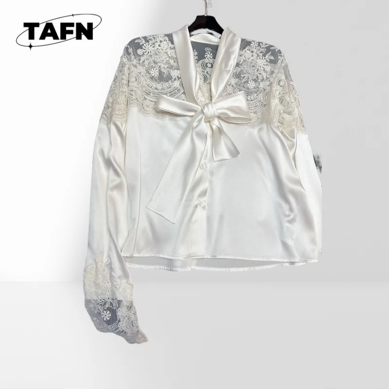 

Women's Satin Shirt Long Sleeve Turn Down Collar Blouse Ladies Polka Dot Shirt Loose Fit Long Sleeve Blouse AH0199