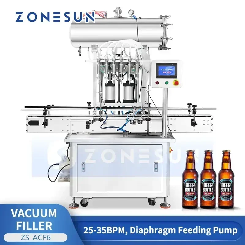 ZONESUN Automatic High Speed ZS-ACF6 Carbonated Soda Drink Filling Machine
