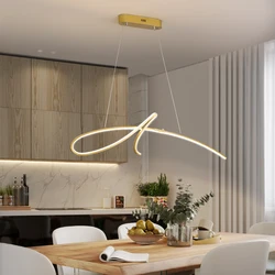 Work With Smart Home Alexa Modern LED Chandelier For Dining Room Bar Table Kitchen Room Hanging Chandelier Fixtures Google Home