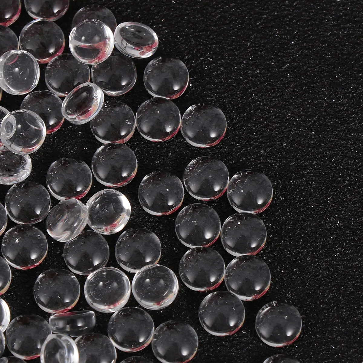 200 toppe rotonde in vetro da 6 mm, materiale per gioielli fai da te, accessori fatti a mano per orecchini, bracciali, artigianato, idee regalo