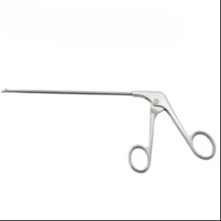Punch Gun Head Right Bent Hook Line Pliers Forceps Right Bent Tip Professional Tool for Clinical Joint Suture Assistance