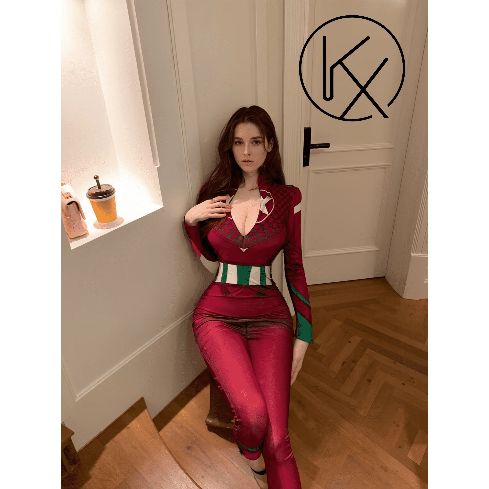 kaixiggmm Sexy lingerie women's one-piece open file no take off role-playing uniform temptation passion set