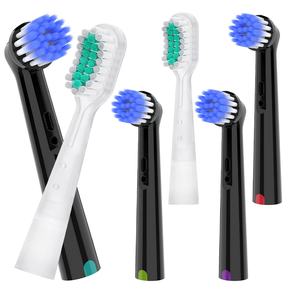 

Мягкие сменные насадки для зубных щеток и набор насадок с функцией осцилляции и вибрации, совместимые с электрической зубной щеткой Oral B Pro 100.