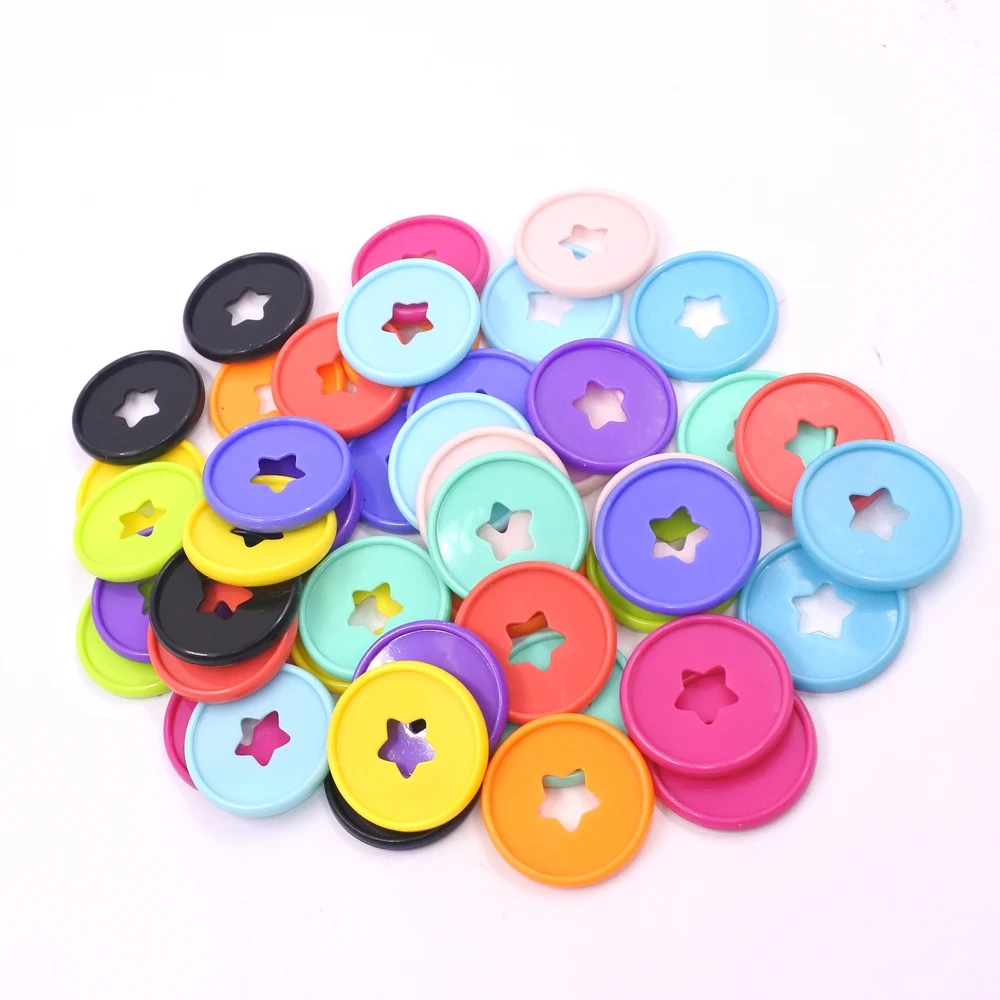 35mm Expansion Discs 30PCS Binder Rings Star Binding Discs Discbound  for DIY Notebooks Planners Scrapbook