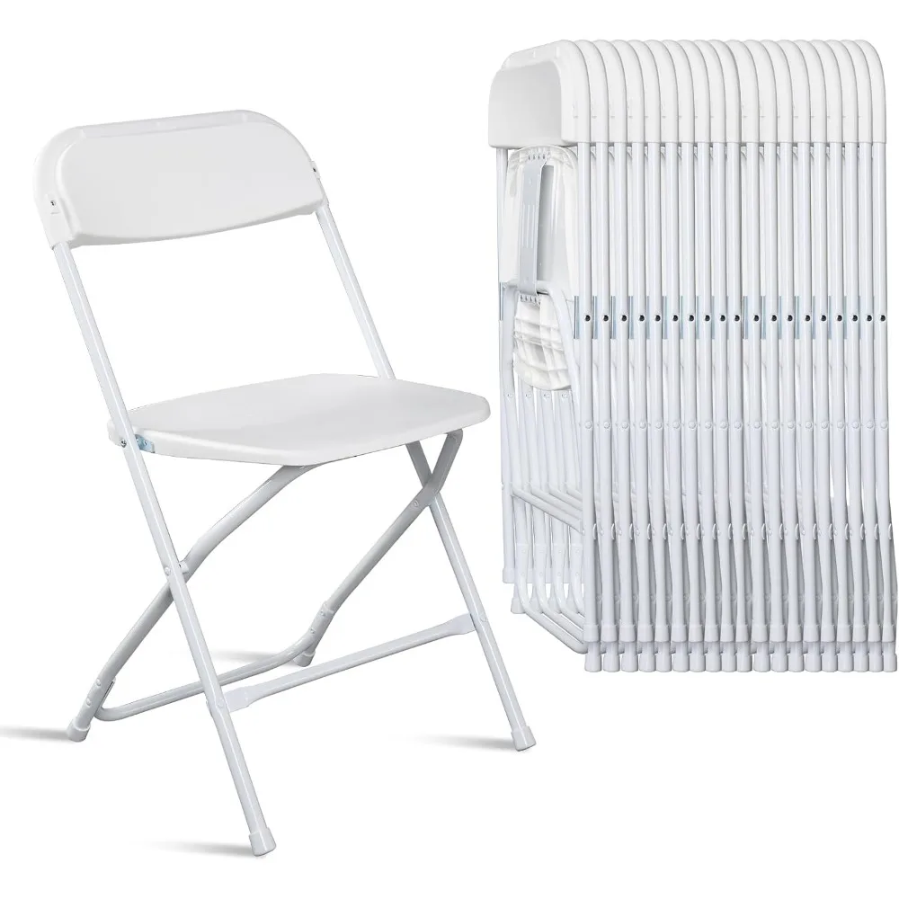 10 Pack Folding Plastic Chairs with 330-Pound Weight Capacity, Ideal for Indoor and Outdoor Use, Perfect for Weddings and Partie