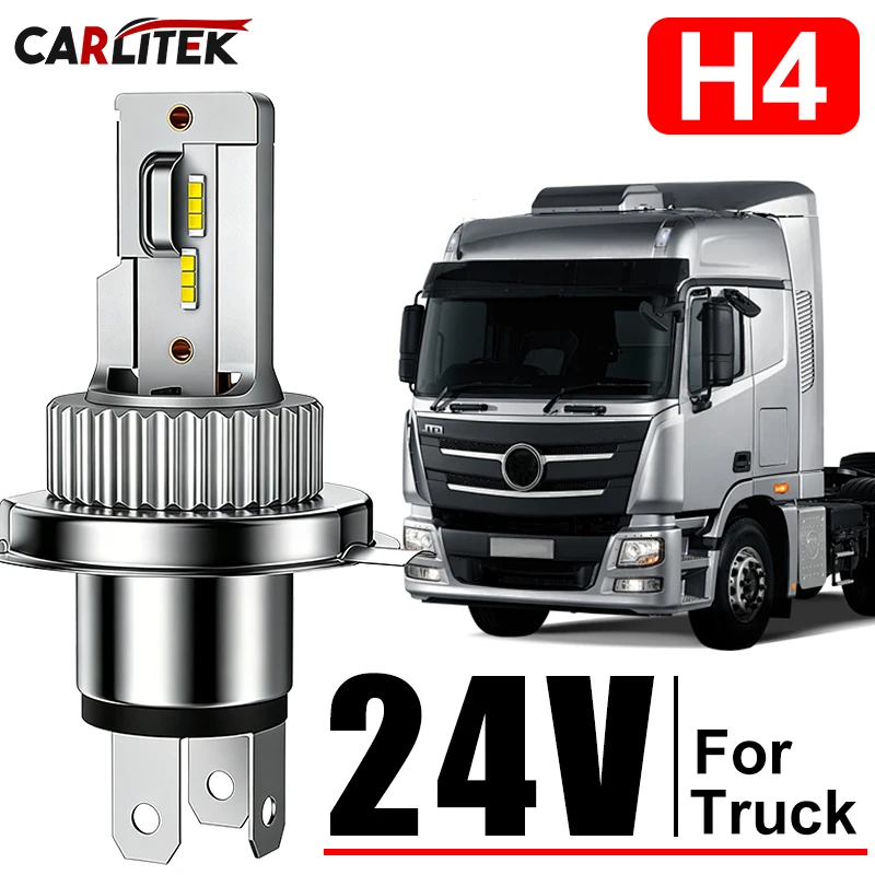 H4 LED Light 80W 11000LM H4 LED Headlight Canbus 12V 24V FOR Trucks Motorcycle Universal Car High Close Lamps Auto Fan Turbo 1/2