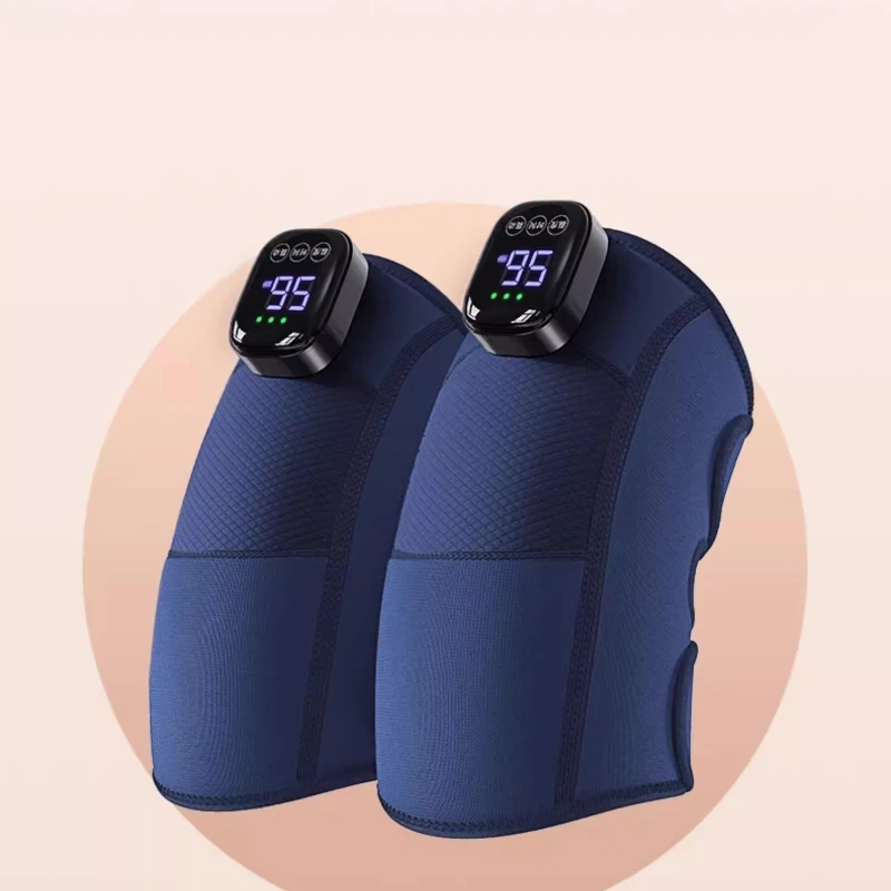 Customizable 5-Intensity Vibration Knee Wrap with Far Infrared, Multipurpose for Shoulder/Elbow/Knee, Lightweight
