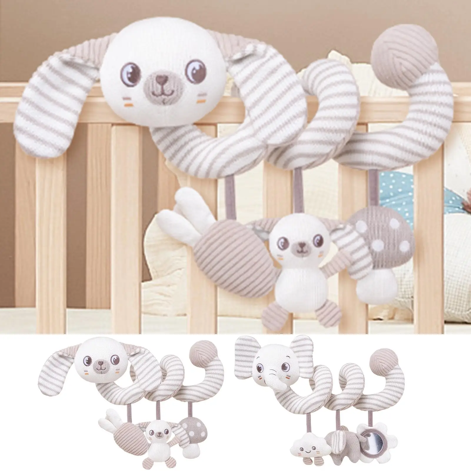 

Car Seat Toys Spiral Stroller Toys Animal Learning Activities For Girls Boys Crib Cot Travel Park Vacation Outdoor