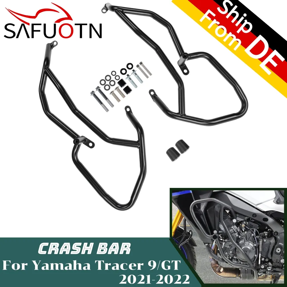 Tracer9 Engine Guard Highway Crash Bar for Yamaha Tracer 9 GT 2021 2022 2023 Motorcycle Frame Protection Bumper Accessories