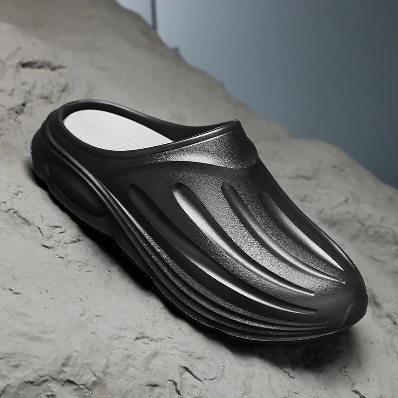 

Модные мужские тапочки, садовые мягкие сабо, водонепроницаемая обувь шеф-повара, пляжные сандалии, тапочки для работников домашних животных, уличная обувь для рыбалки