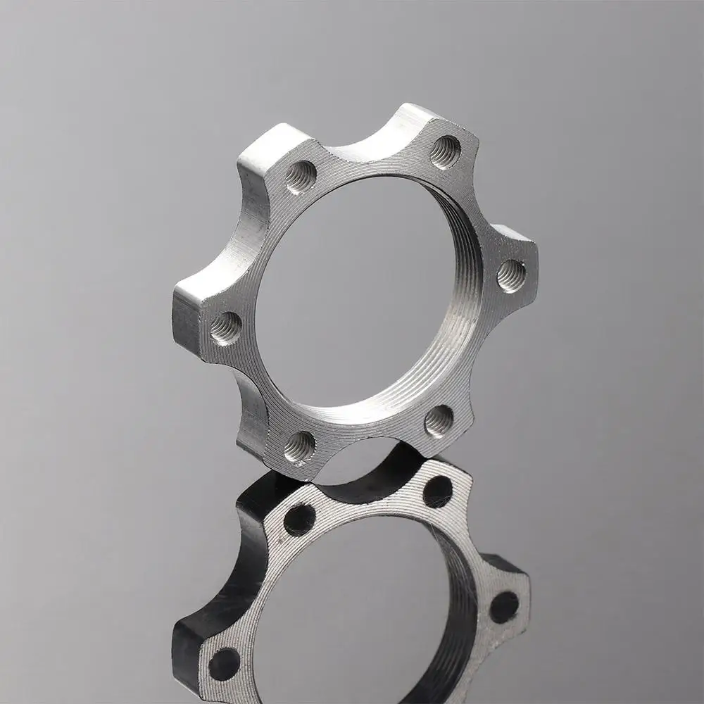 Accessories 44MM/48MM Threaded Hubs Disk Disc Brake Rotor Modified Disc Brake Threaded Disc Brakes 6 Bolt Flange Adapter