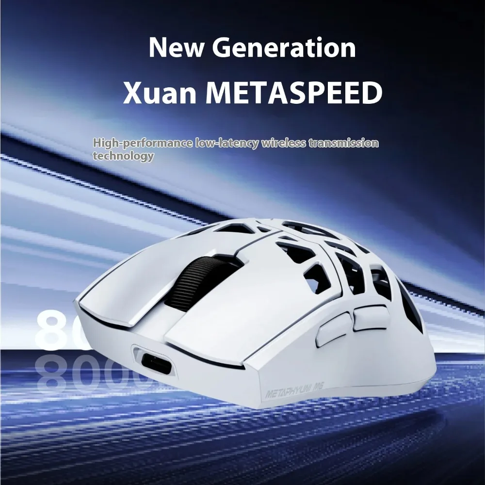 

Metapanda M6 Wireless mouse Magnesium Alloy 3modes mouse gamer Pd3950 Double 8k Custom High Performance gaming accessories Gifts