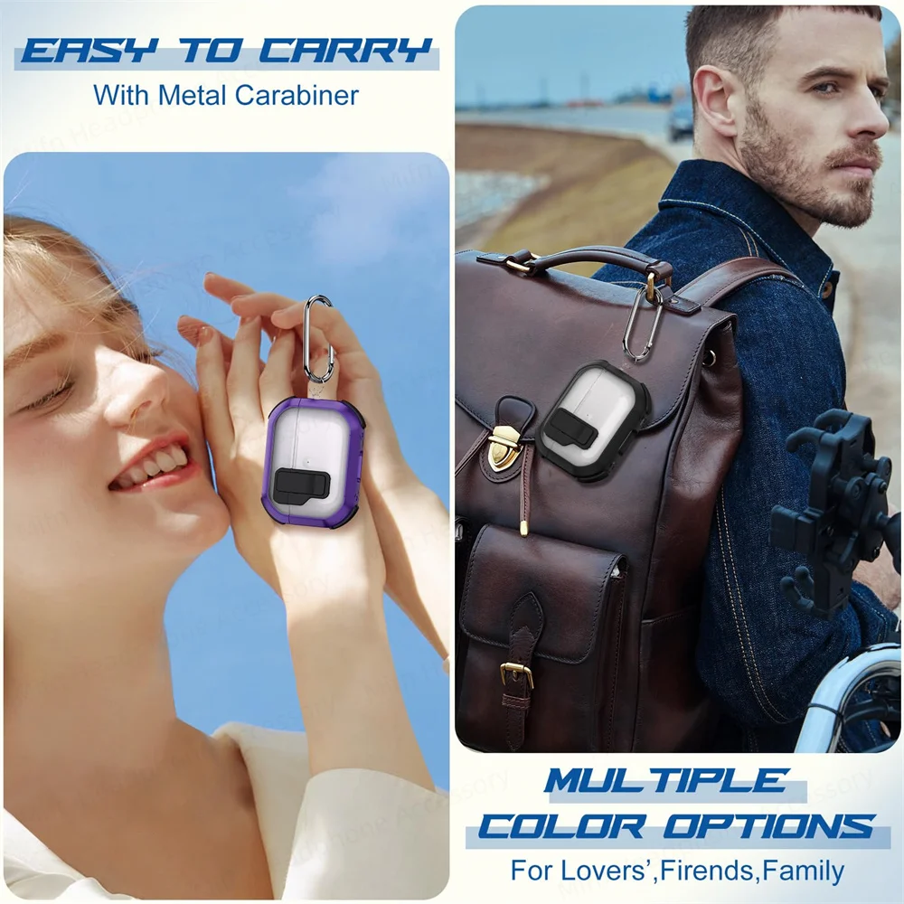 에어팟 프로 케이스 스위치 투명 헤드폰 케이스, 에어팟 프로 2 세대, 1 세대, 2023 2022/2019 용, 키체인 포함, 신제품