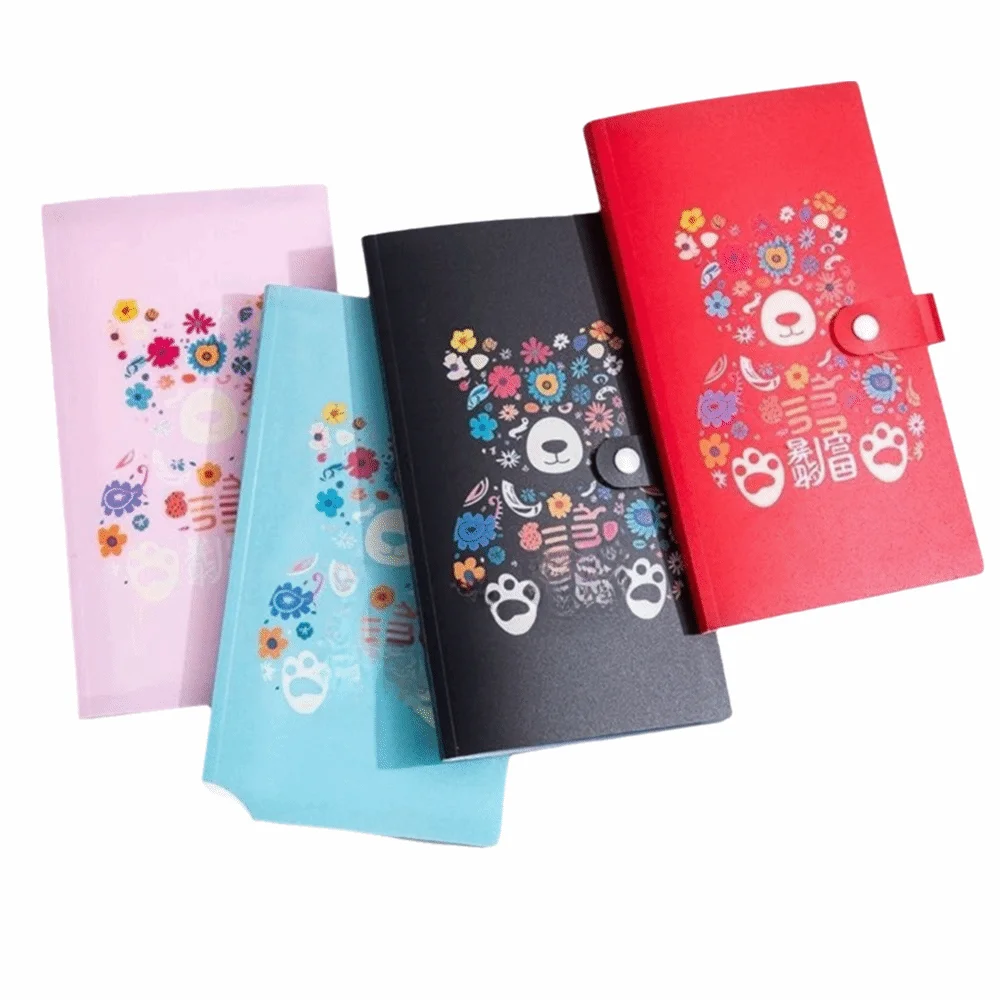 

Get Rich Overnight 20 Envelopes Money Saving Challenge 20 Envelopes Binder Money Collection Book Portable PU Material
