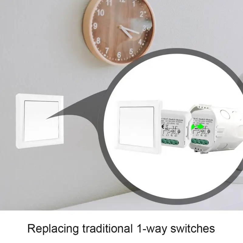 Tuya WIFI Smart Switch 1/2 Gang 2way Mini Smart Switch Relay Smart Life APP Control Smart Home Via Alice Alexa Google Home