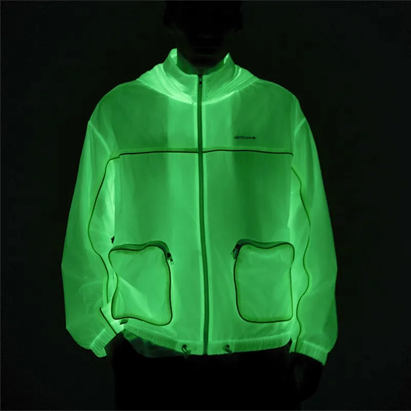 1m*1.45m Luminous Fabric Glow In The Dark Fabrics Color-changing Fluorescent Waterproof Cloth for DIY Sewing Clothing