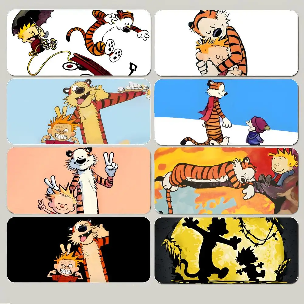 

C-Calvin and Hobbes Mouse Pad Large Gaming Mousepad with Thick Stitched Edge Non-Slip Desk Mat