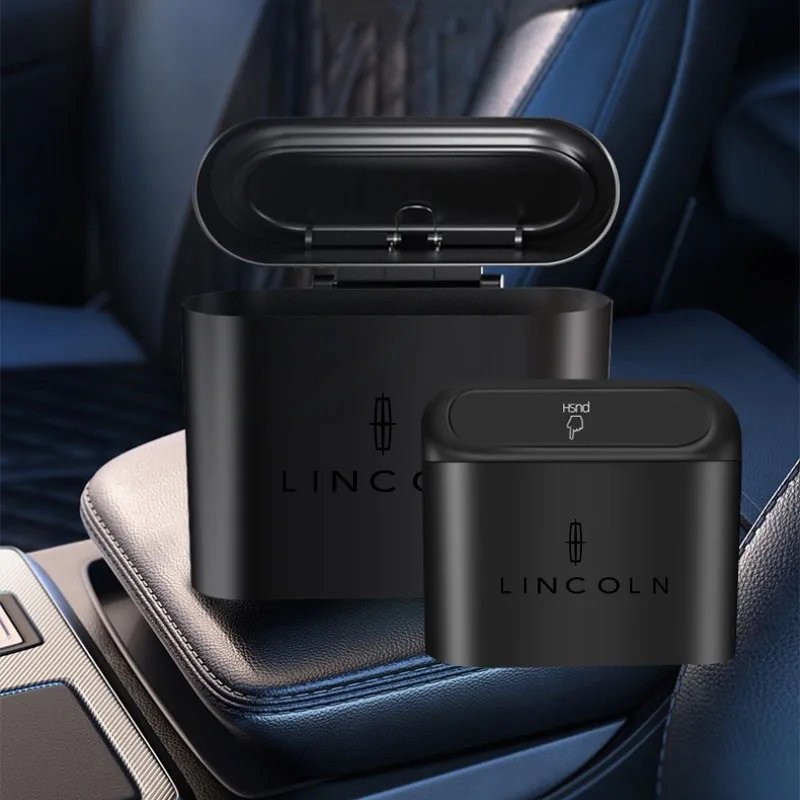 

Car Trash Bin Hanging Vehicle Garbage Dust Case Storage Box Trash Can for Lincoln Aviator MKX ZEPHYR MKC MKZ Corsair Navigator