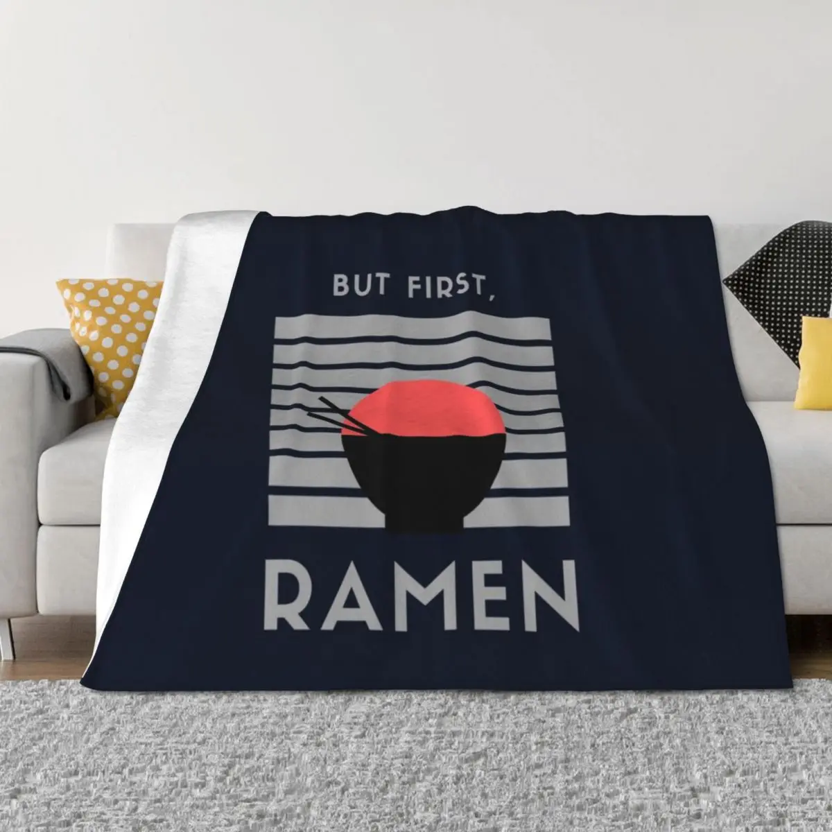 

But first, Ramen! #2 Throw Blanket Beach For Sofa Thin Luxury Thermals For Travel Blankets