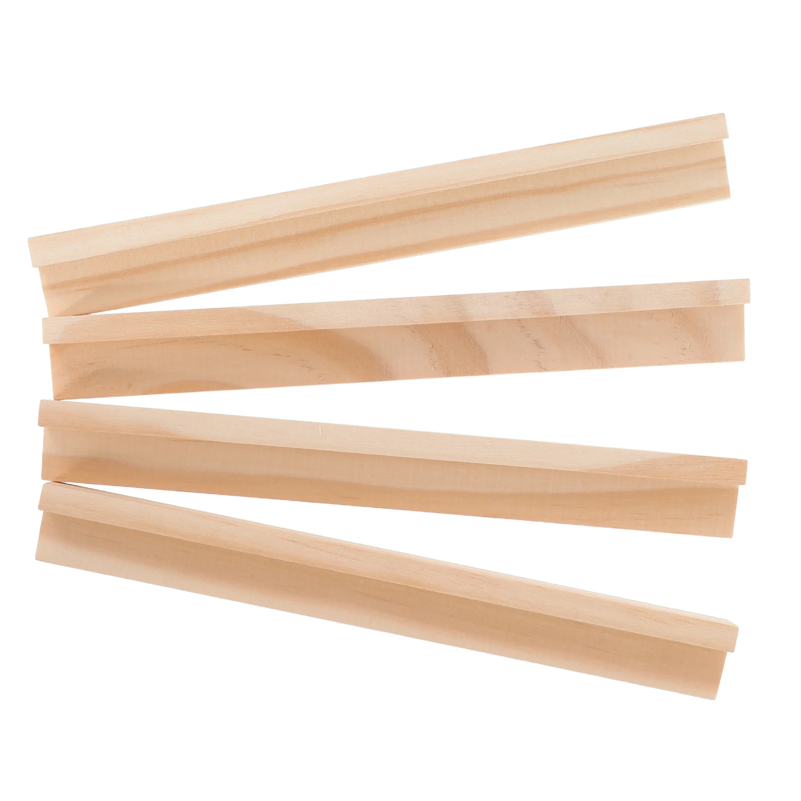 Supports de bureau en bois pour affichage de carreaux, Base d'exposition en bois, accessoires de jeu de bricolage, Bases de rangement, 4 pièces