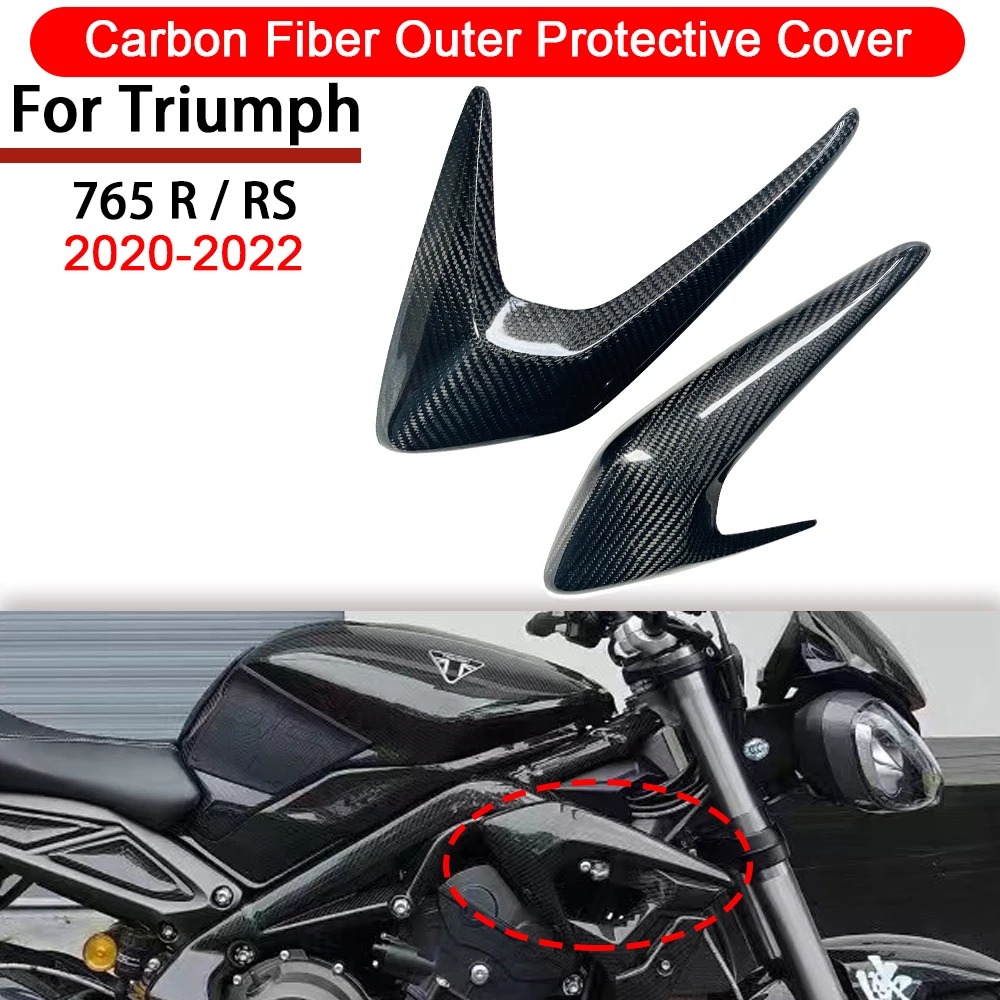 For Triumph Street Triple 765 R RS 2020 2021 2022 Carbon Fiber Motorcycle Accessories Side Panels Fairing